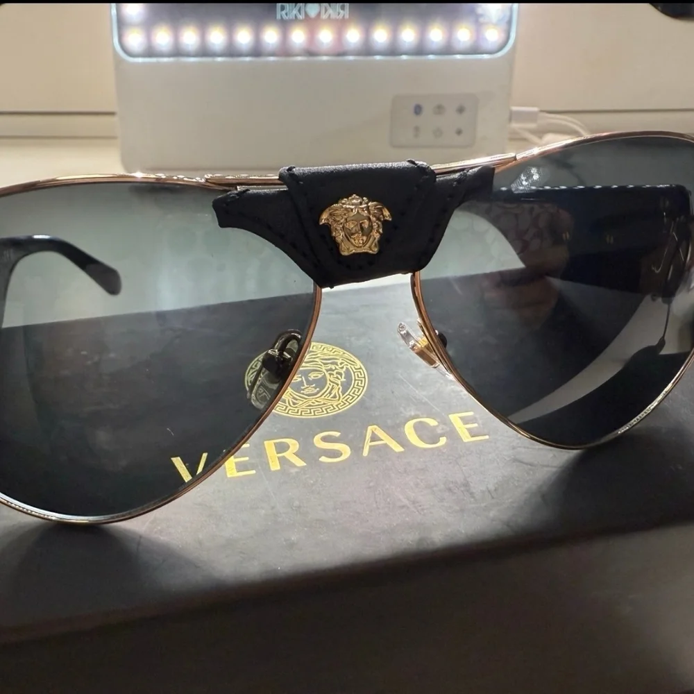 NOT FOR SALEersace Black Sunglasses for Men Mod.2150Q New - Picture 3 of 7